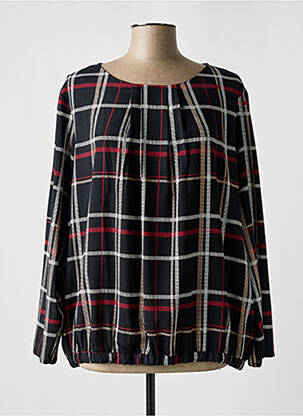 Top col rond manches longues noir DIANE LAURY femme