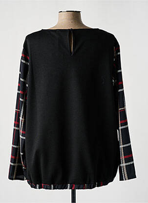 Top col rond manches longues noir DIANE LAURY femme