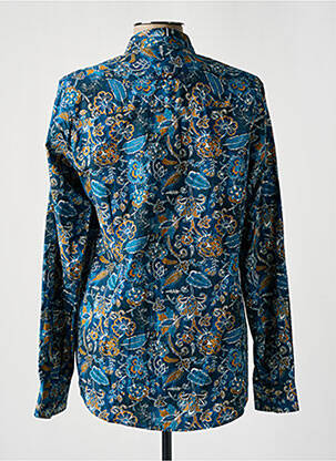 Chemisier imprimé fleurs manches longues bleu BLACK WELLIS femme