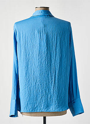 Chemisier coupe fluide manches longues bleu AWARE BY VERO MODA femme