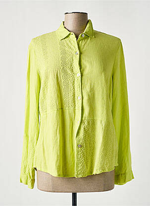 Chemisier coupe fluide manches longues vert MALOKA femme