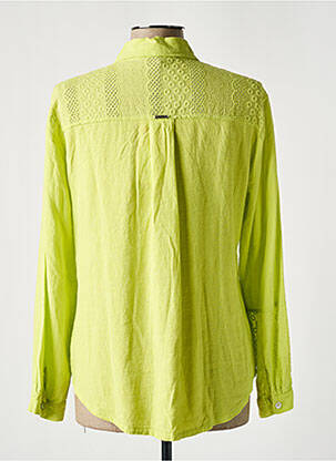 Chemisier coupe fluide manches longues vert MALOKA femme