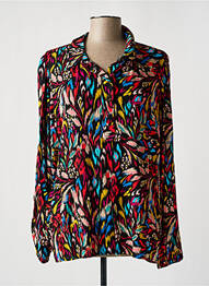 Blouse imprimé fantaisie manches longues noir GEISHA femme