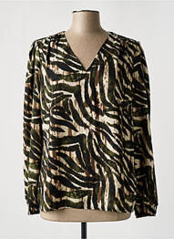 Blouse manches longues manches longues vert GEISHA femme