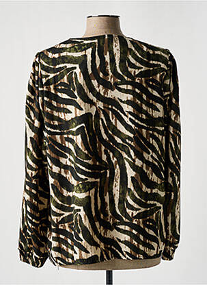 Blouse manches longues manches longues vert GEISHA femme