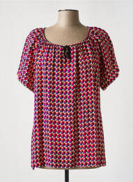 Blouse manches courtes manches courtes rose TELMAIL femme