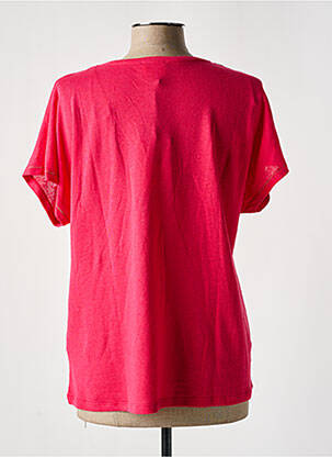 Top coupe fluide manches courtes rose JULIE GUERLANDE femme