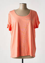 T-shirt orange C'EST BEAU LA VIE pour femme seconde vue