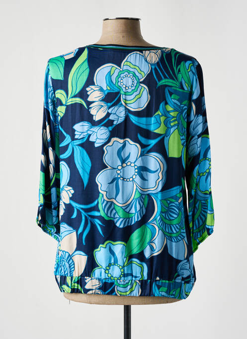 Blouse imprimé fleurs manches 3/4 bleu BETTY BARCLAY femme