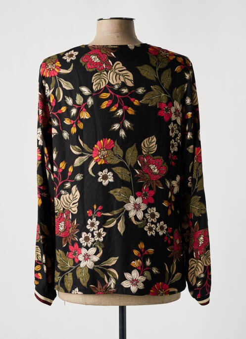 Blouse imprimé fleurs manches longues noir PAUSE CAFE femme