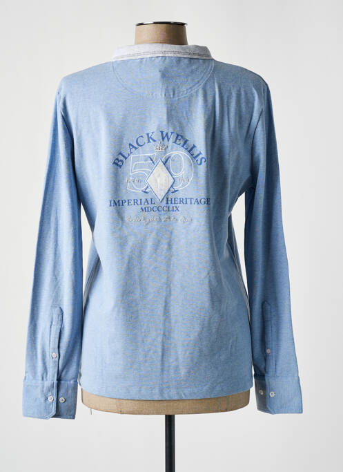 Polo bleu BLACK WELLIS pour femme