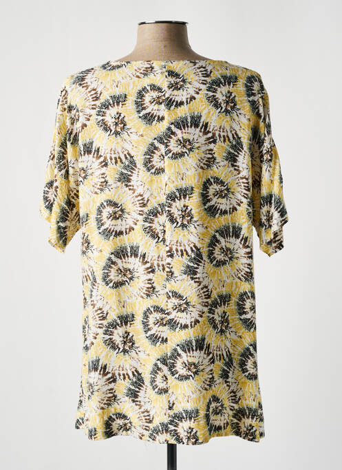 Tunique manches courtes jaune KAKIE pour femme