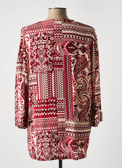 Tunique manches longues rouge KAKIE femme