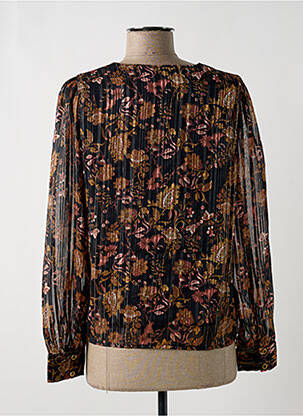Blouse légère et transparente manches longues noir VERO MODA femme