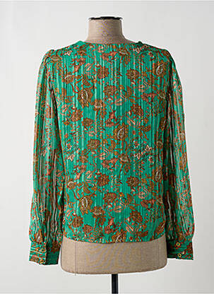 Blouse légère et transparente manches longues vert VERO MODA femme