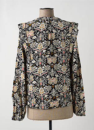 Blouse imprimé fleurs manches longues noir GARCIA femme
