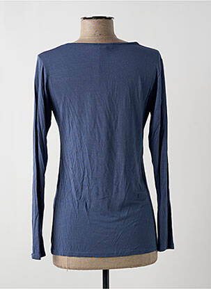 Top tissage jersey manches longues bleu MISS MISS femme