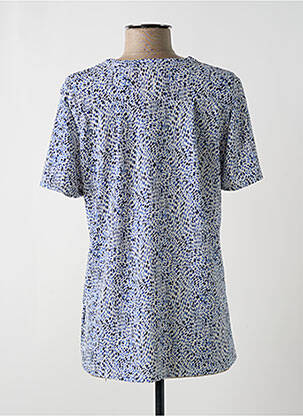 Top stretch manches courtes bleu JULIE GUERLANDE femme