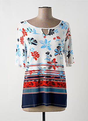 Top stretch manches courtes blanc BETTY BARCLAY femme