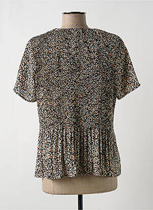 Blouse légère et transparente manches courtes noir VERO MODA femme