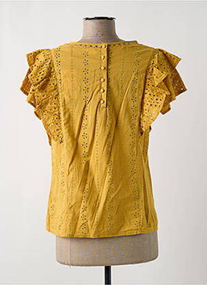 Blouse manches courtes manches courtes jaune C'EST BEAU LA VIE femme