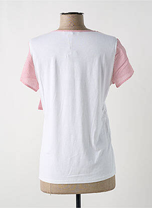 Top stretch manches courtes blanc RINASCIMENTO femme