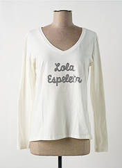 T-shirt blanc LOLA ESPELETA pour femme seconde vue