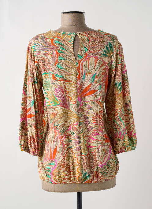 Top tissage jersey manches 3/4 beige GEISHA femme