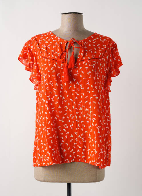 Blouse orange VERO MODA pour femme