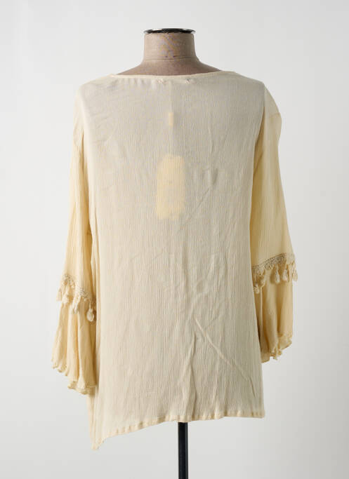 Tunique manches longues beige AZARA pour femme