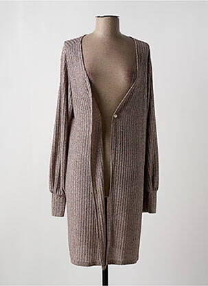 Gilet manches longues coupe cintrée rose GILMA D'AGO' femme