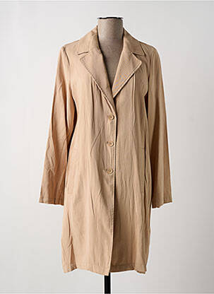 Trench tissage popeline sans capuche beige STREET ONE femme