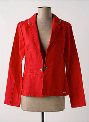 Blazer fausses poches rouge MALOKA femme