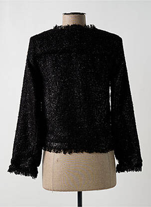 Veste chic fermeture boutonnée sur le devant noir SUNCOO femme