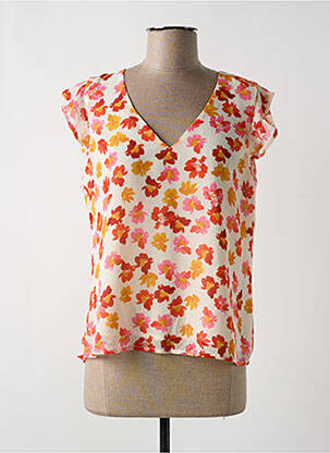 Blouse manches courtes manches courtes jaune VERO MODA femme