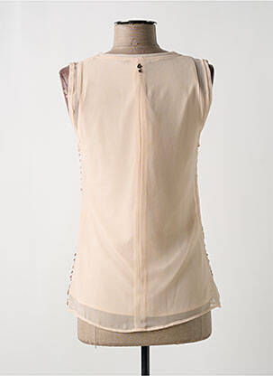 Top coupe cintrée sans manche rose AKELA KEY femme
