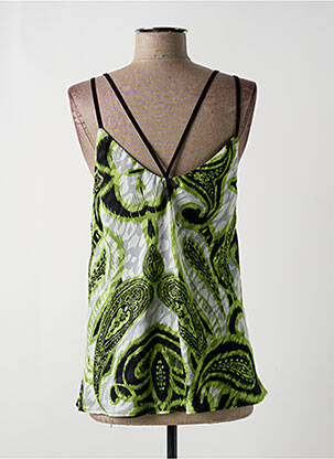Top coupe fluide fines bretelles vert EDAS femme