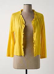 Gilet manches longues jaune MALOKA pour femme seconde vue