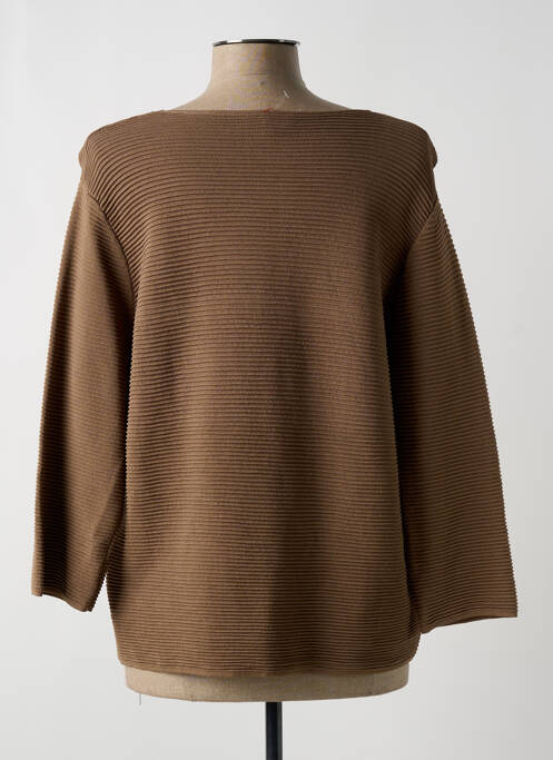 Gilet manches longues marron BLUOTRE pour femme