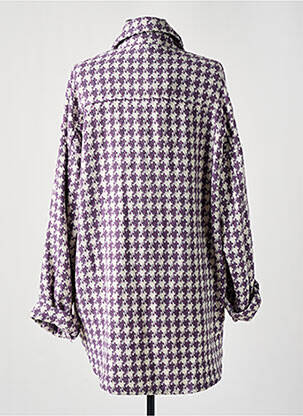 Veste casual coupe droite violet ELLI WHITE femme