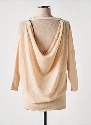 Gilet manches longues resserrée sur le bas beige FIRETRAP femme