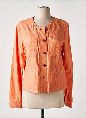 Veste casual col rond orange DIANE LAURY femme