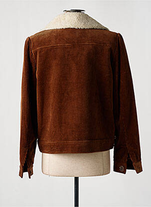 Veste casual coupe droite marron C'EST BEAU LA VIE femme