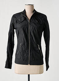 Blouson effet matière satinée noir KAPORAL femme