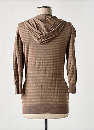 Gilet manches longues manches 3/4 marron LPB femme