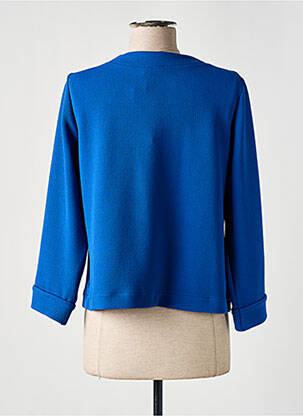 Veste casual col rond bleu TELMAIL femme