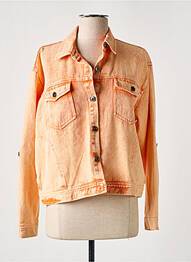 Veste casual poches orange K-DESIGN femme