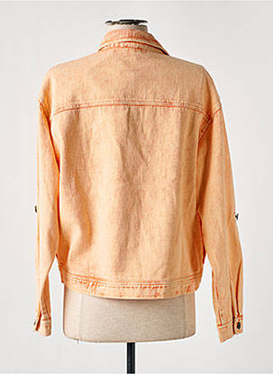 Veste casual poches orange K-DESIGN femme