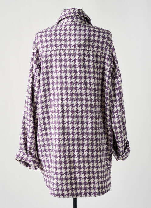 Veste casual coupe droite violet ELLI WHITE femme