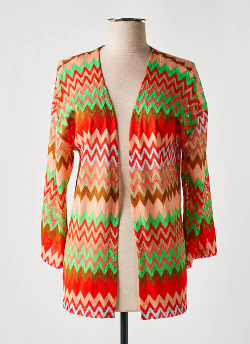 Gilet manches longues manches 3/4 rouge GARCIA femme
